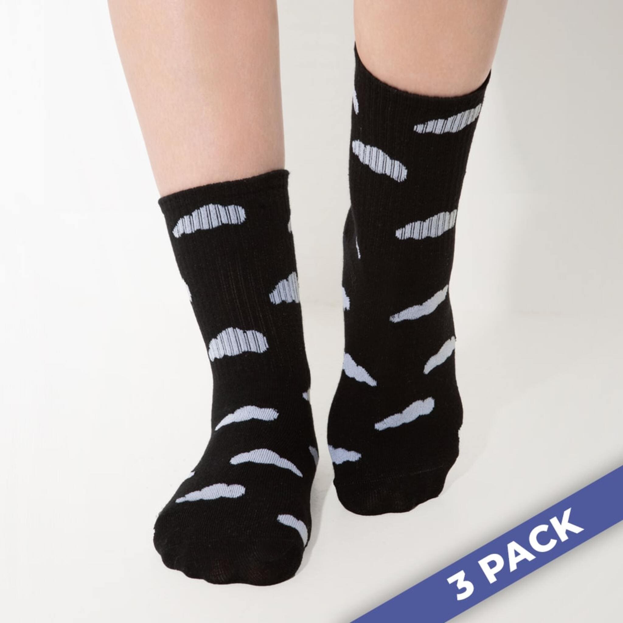 Cloud Slides - 3 Pairs of Socks