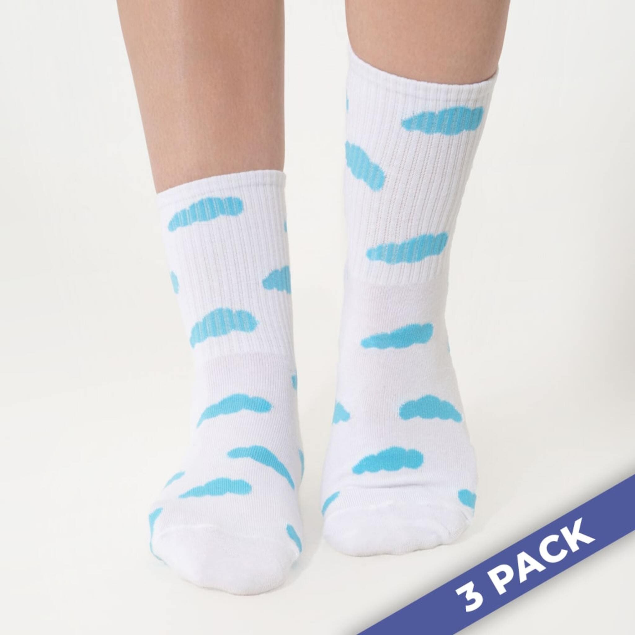Cloud Slides - 3 Pairs of Socks