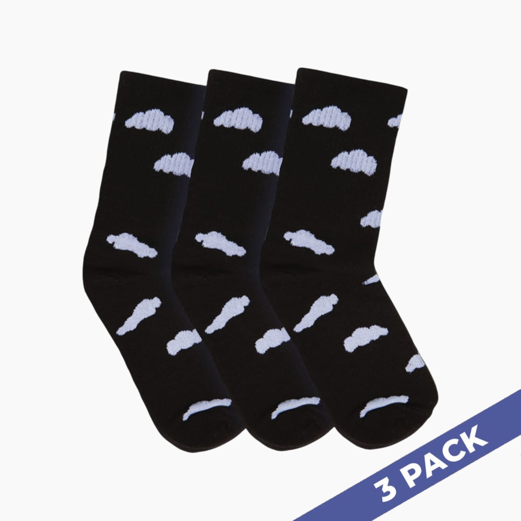 Cloud Slides - 3 Pairs of Socks 