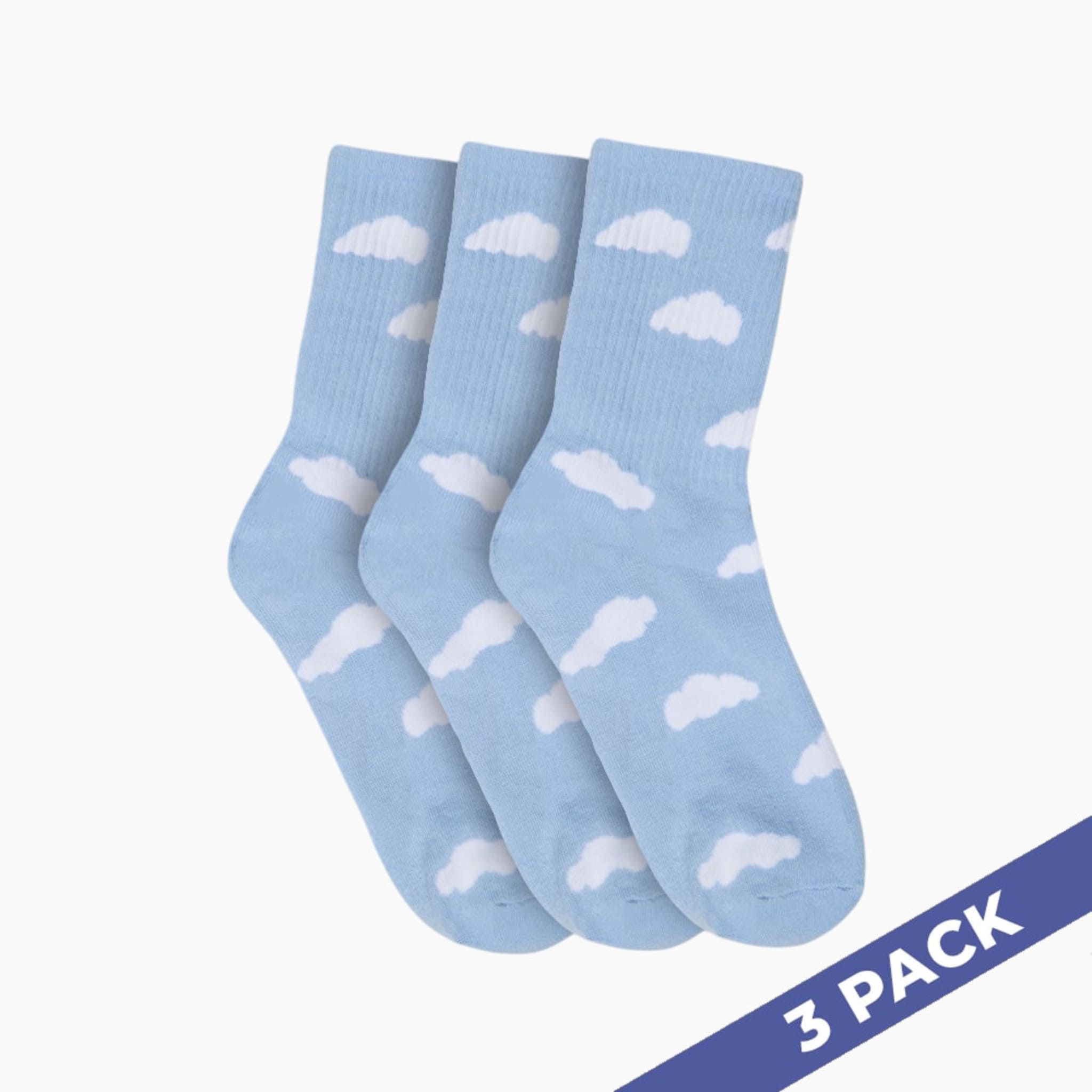 Cloud Slides - 3 Pairs of Socks 