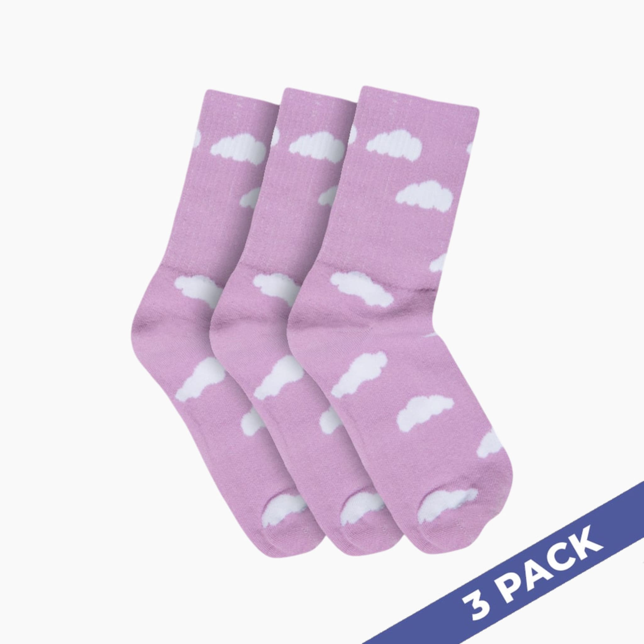Cloud Slides - 3 Pairs of Socks 