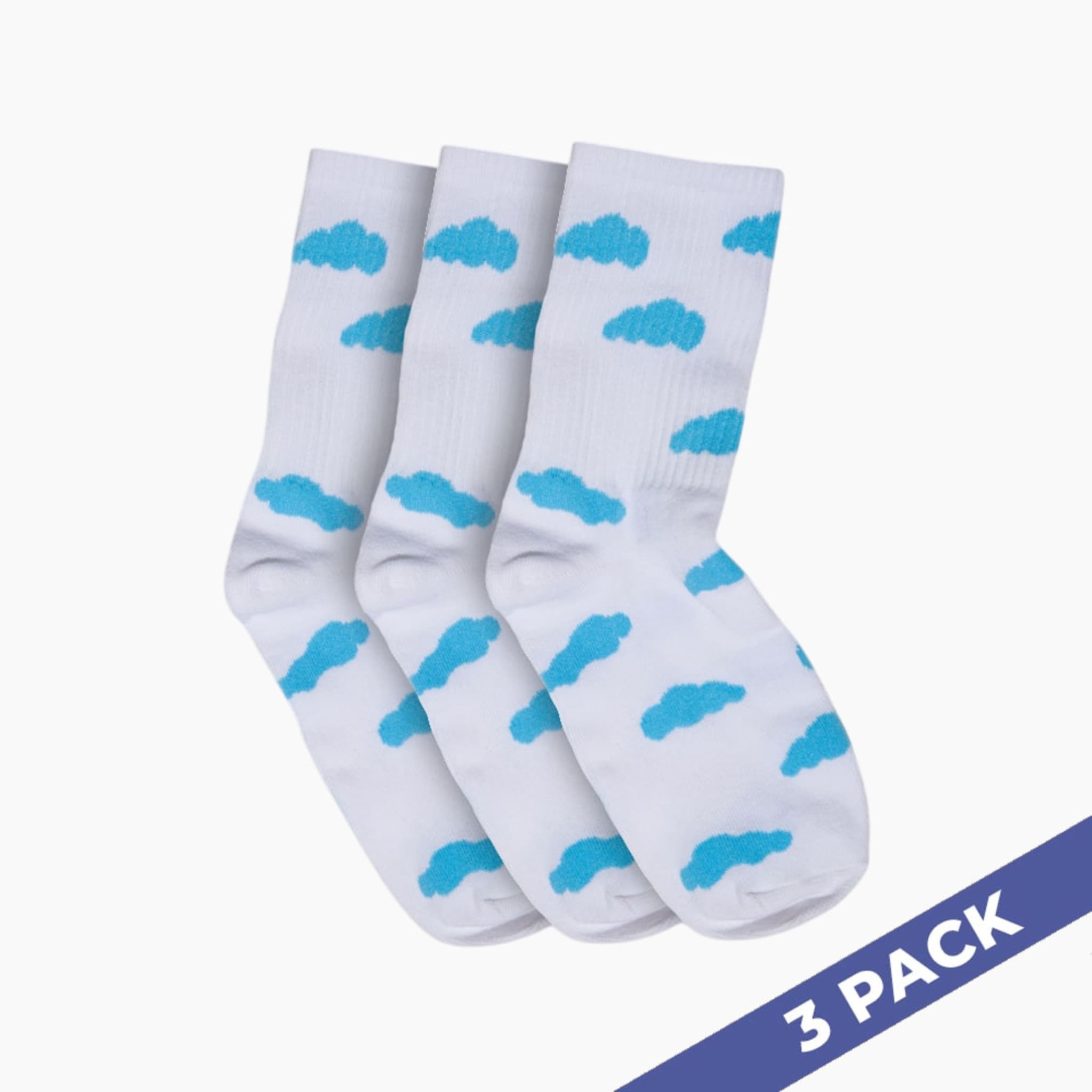 Cloud Slides - 3 Pairs of Socks 