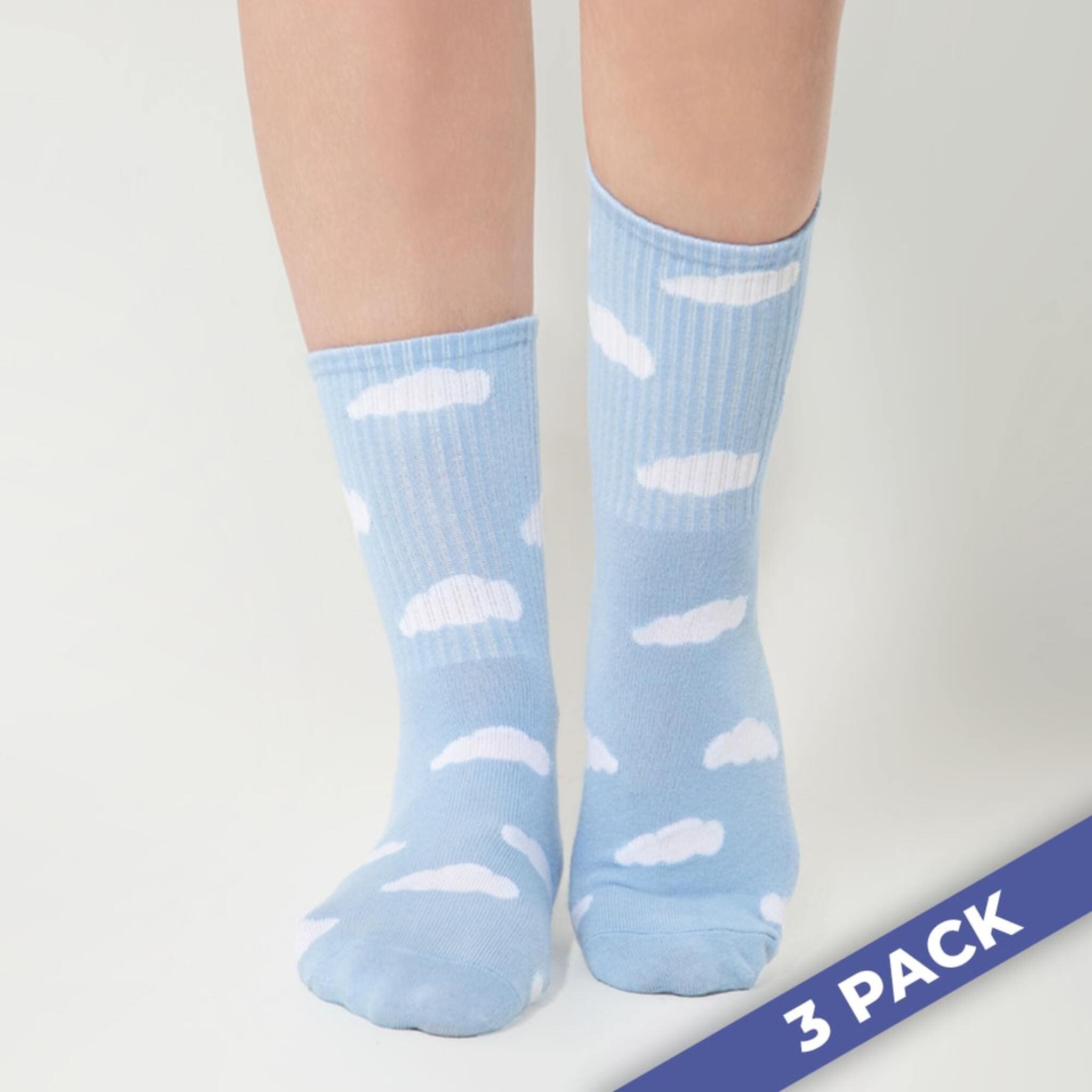 Cloud Slides - 3 Pairs of Socks 